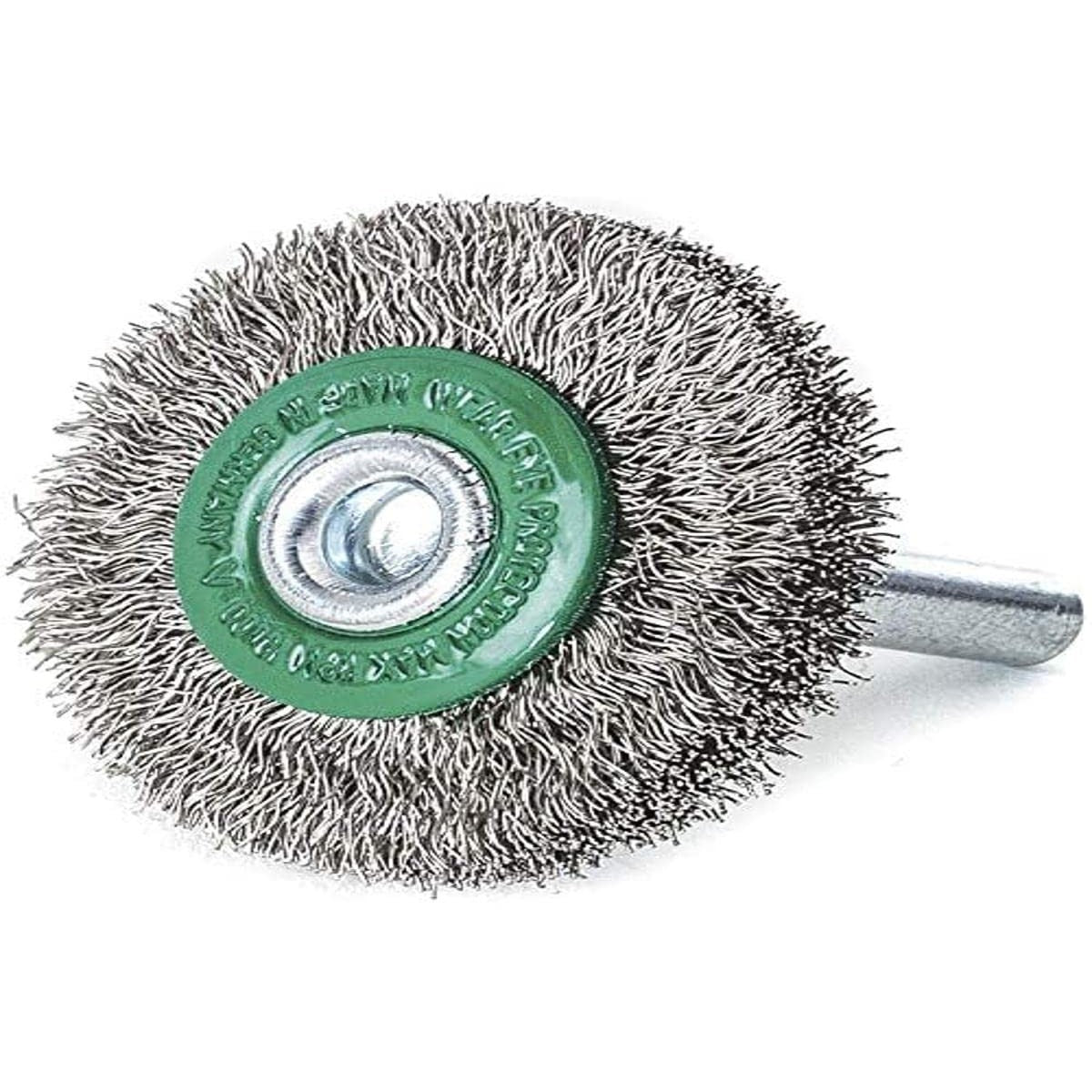 LessMann 416363 - Wheel brushes with 6 mm shank dia 60 x 18 mm steel wire stainless ROF crimped 0.30 mm