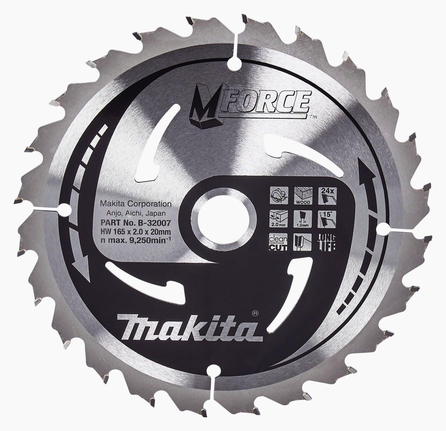 Makita B-32007 - Disco sierra circular, 165 x 20 mm