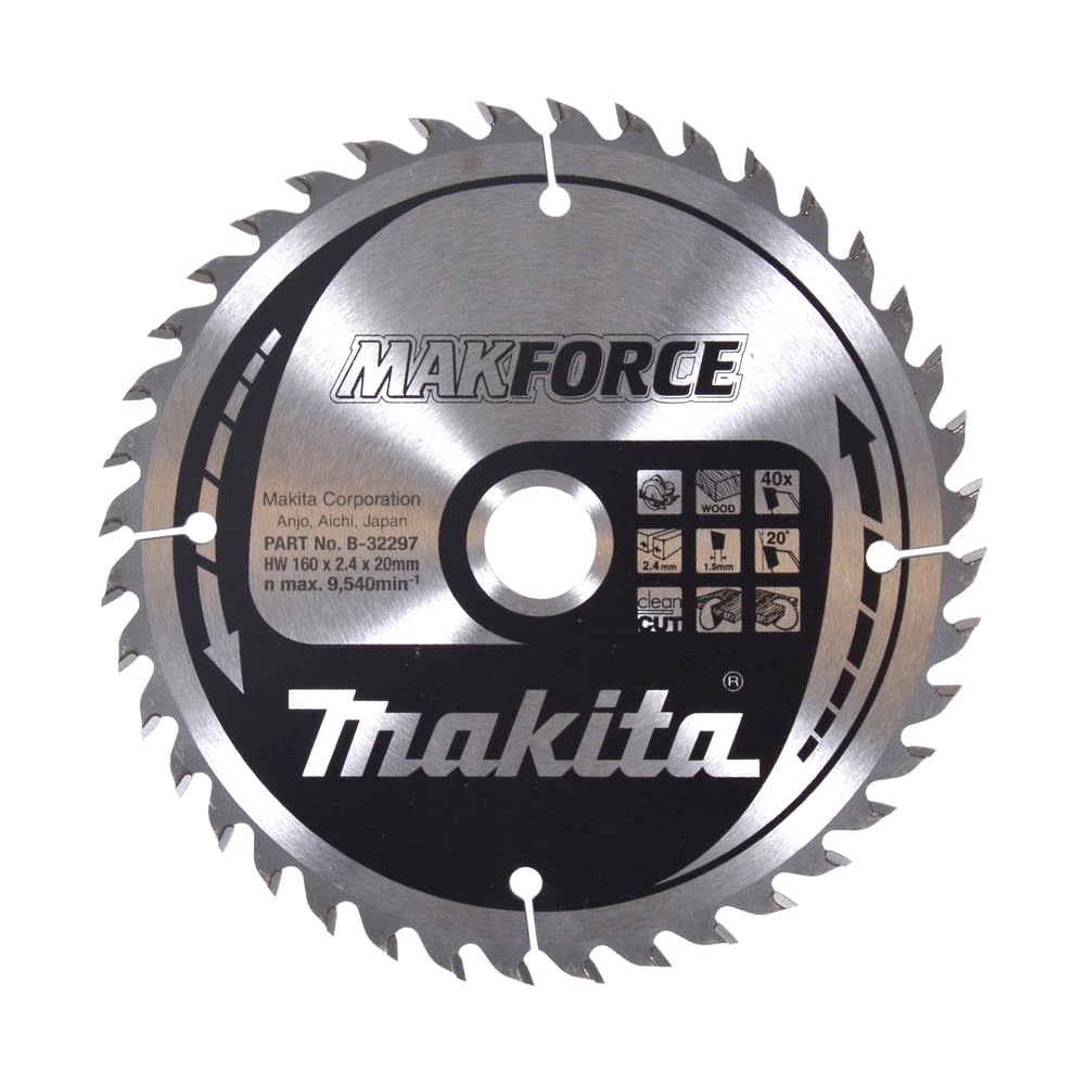 Makita B-32297 - Hoja de sierra circular Makforce TCT 160x20mm 40T Madera