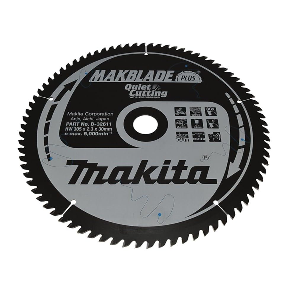 Makita B-32611 - Hoja de Sierra Circular TCT 305x30mm 80T Madera - Ferrotecnia