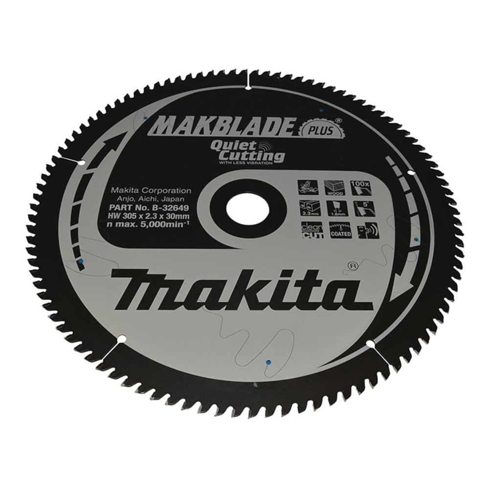 Makita B-32649 - Hoja de Sierra Circular TCT 305x30mm 100T Madera - Ferrotecnia