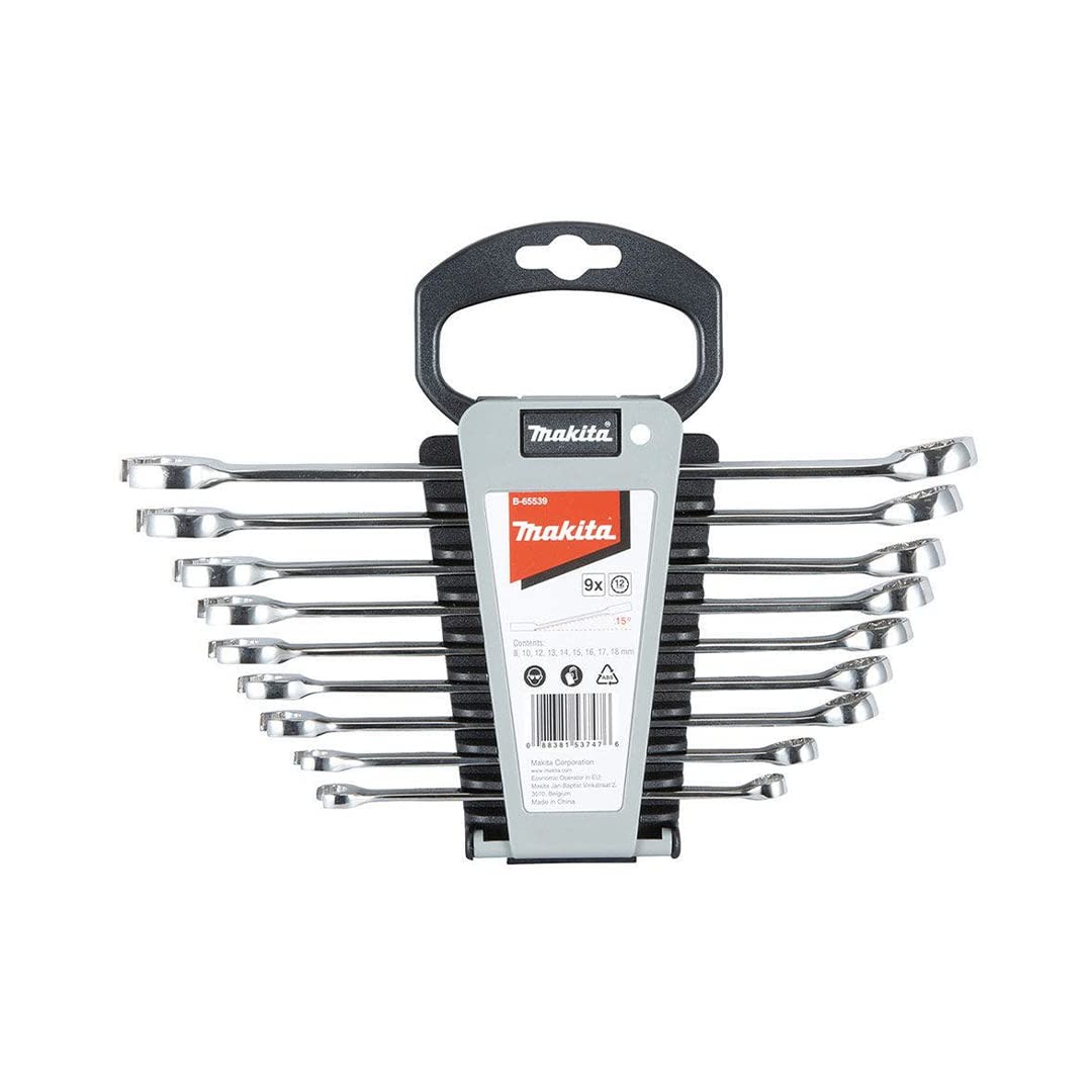 Makita B-65539 - Juego de llaves combinadas (Lote de 9 uds)