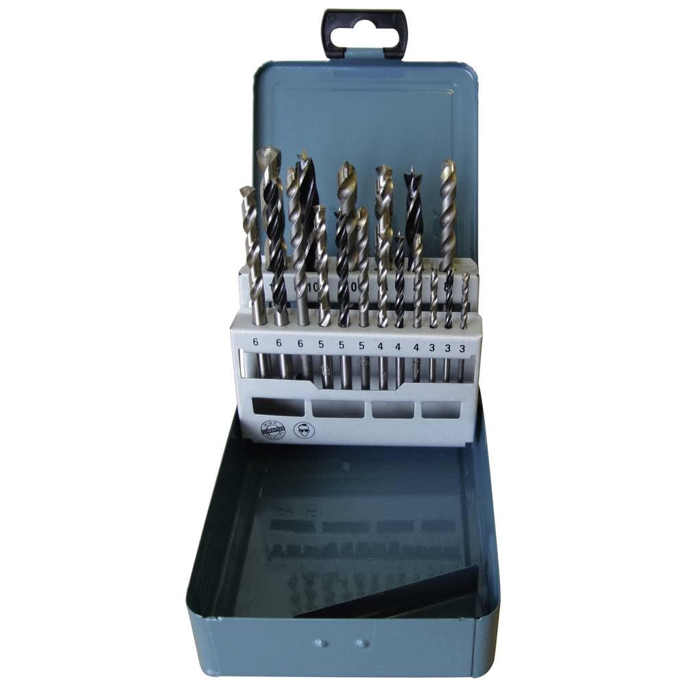 Makita D-46202 - Juego de brocas para metal, madera y ladrillo (Lote de 18 uds)