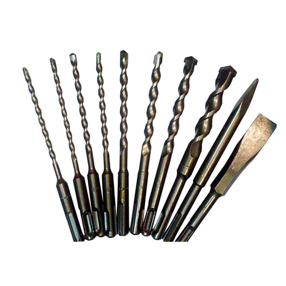 Makita D-46361 - Juego de brocas y cinceles SDS-Plus (Lote de 10 uds)