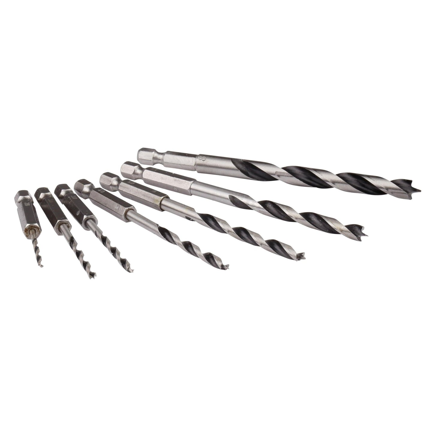 Makita D-62371 - Juego de brocas para madera 1/4" hexagonal (Lote de 7 uds) - Ferrotecnia