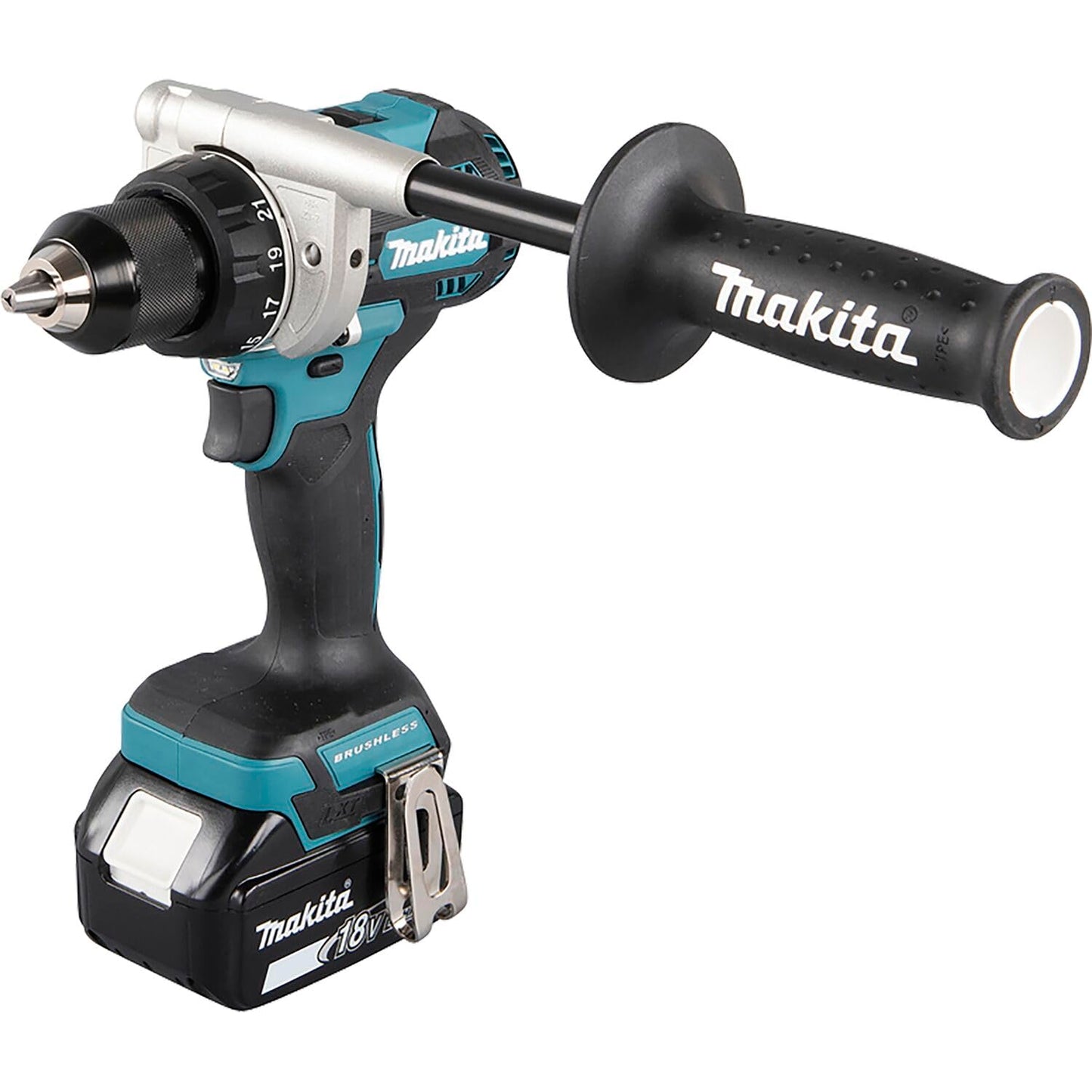 Makita DDF492RTJ - Atornillador taladro 18V LXT sin escobillas, 130/65 Nm, 2x5,0 Ah