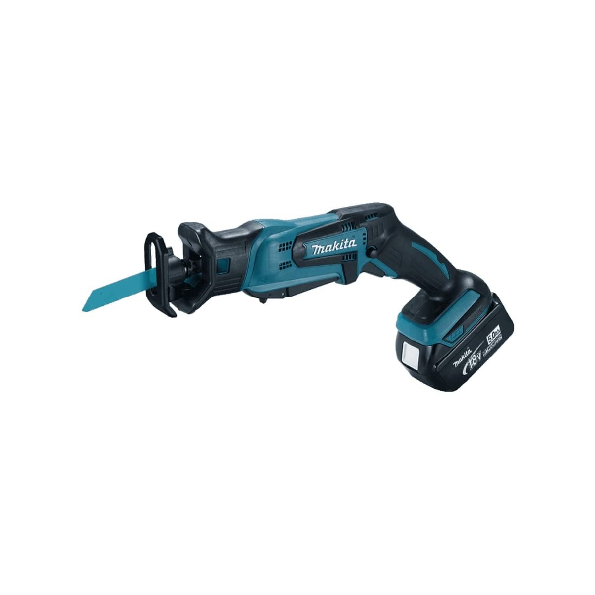Makita DJR183RTJ - Sierra sabre incluye 2 baterías de 18 V, 5 Ah, iones de litio, incluye estuche Makpac - Ferrotecnia