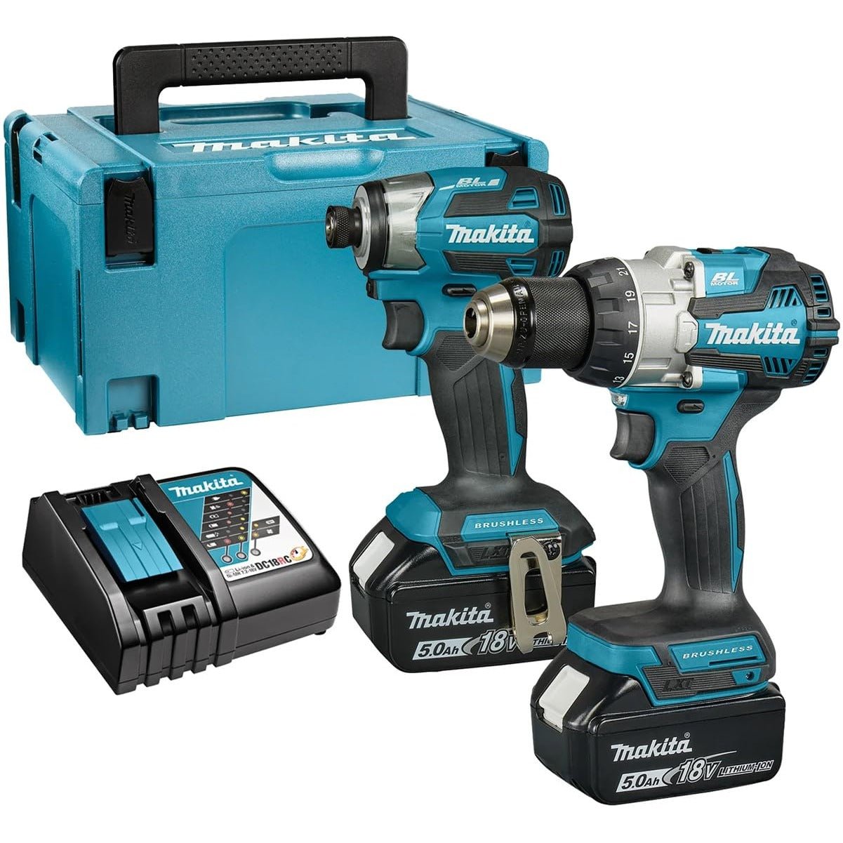Makita DLX2528TJ - Combopack 2 herramientas 18V (DHP489 + DTD173) (2x5.0 Ah) - Ferrotecnia