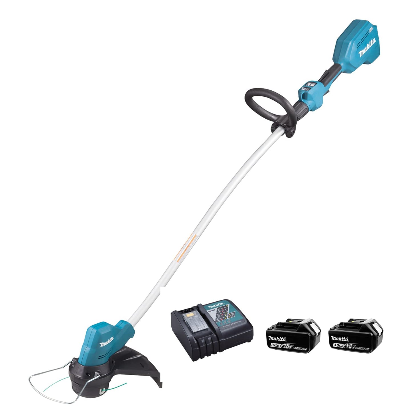 Makita DUR189RFE - Cortador de hierbas sin escobillas, 18 V, 3 Ah, 1 cargador rápido