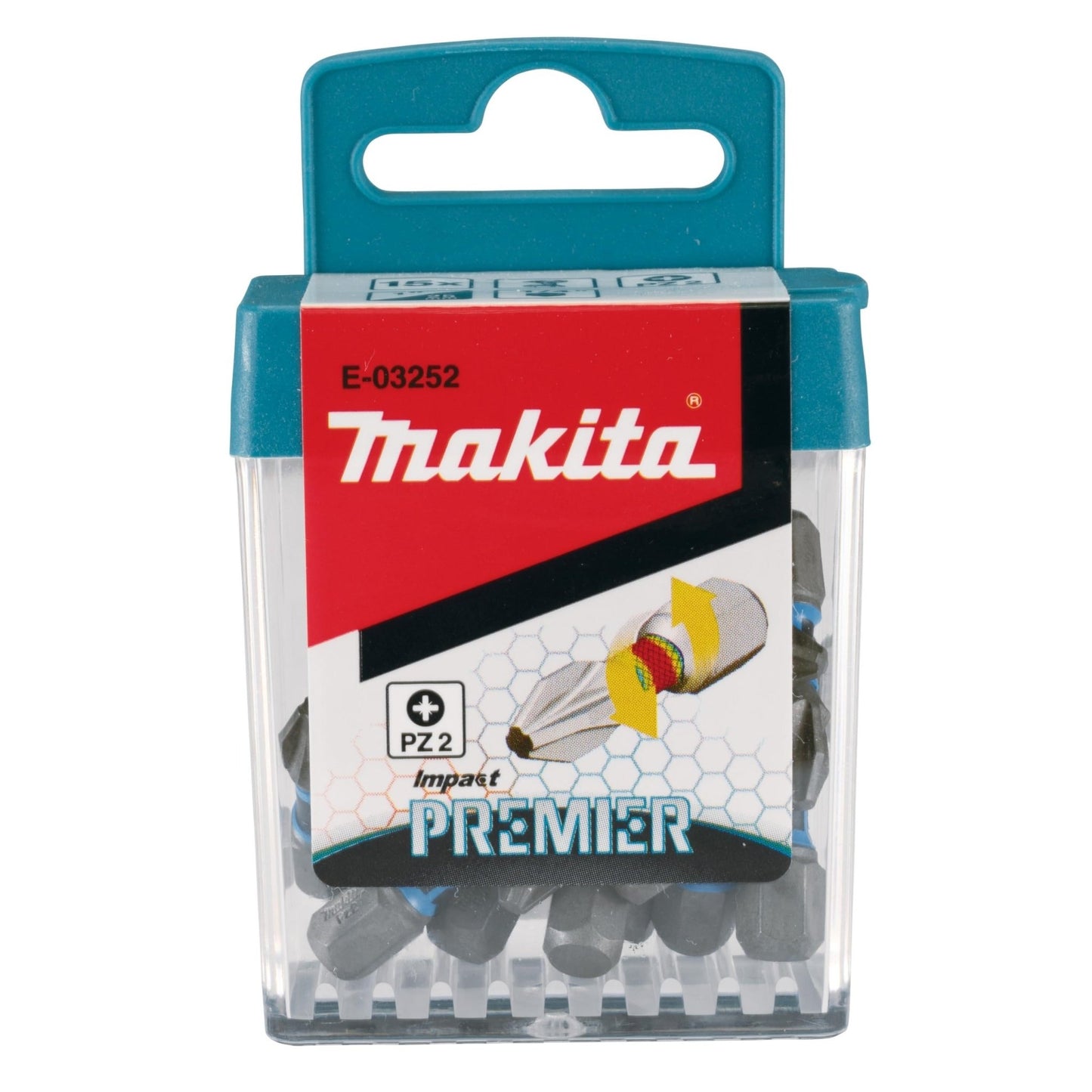Makita E-03252 - Premier - Juego de brocas de torsión PZ2 (25 mm (Lote de 15 uds) - Ferrotecnia