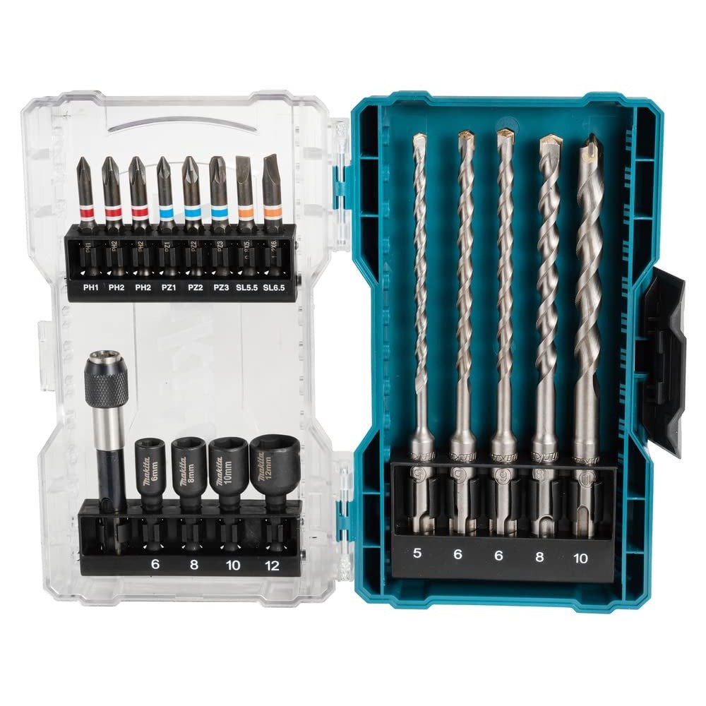 Makita E-07026 - Juego de brocas y brocas (Lote de 18 uds) - Ferrotecnia