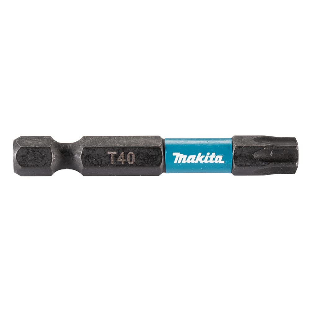 Makita E-12681 - Puntas de atornillar T40 de 50 mm, Impact Black (Lote de 10 uds)