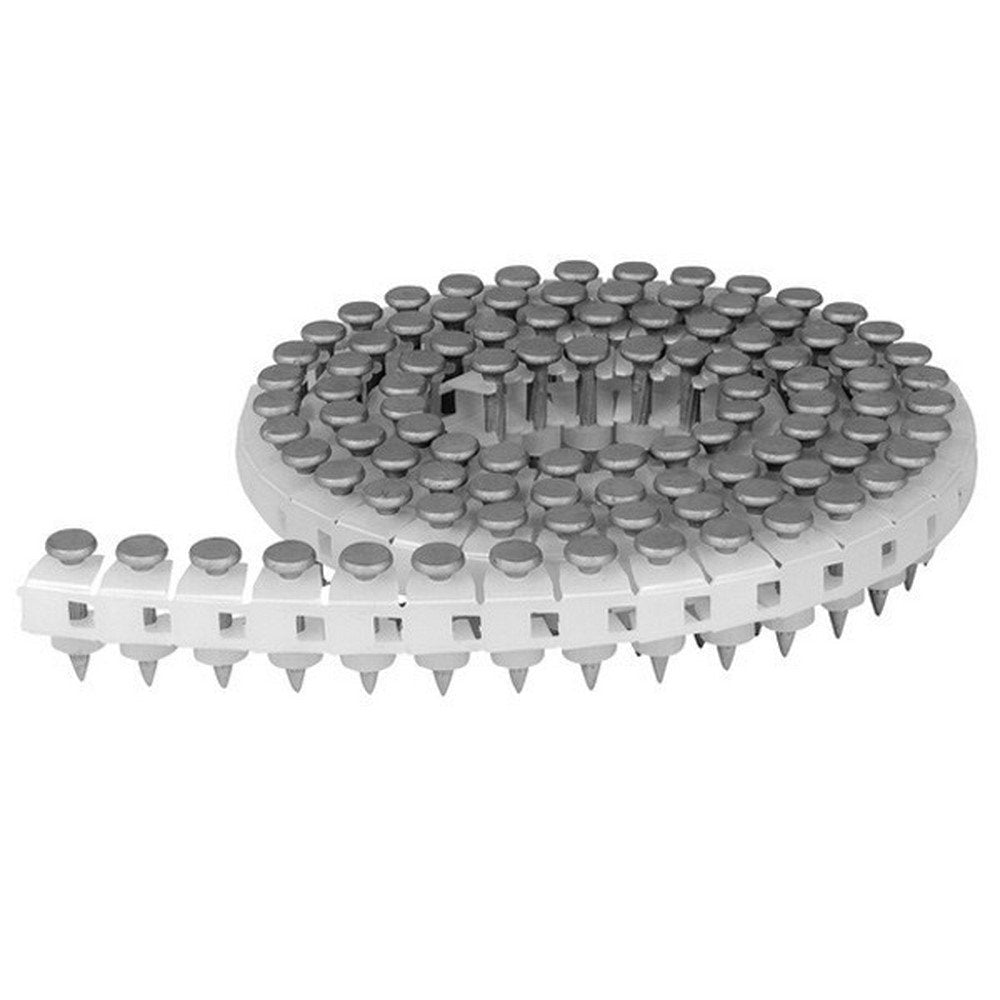 Makita F-33562 - Clavos para hormigón unidos con plástico 0°, 2,5 x 19 mm, templados (Lote de 1000 uds)