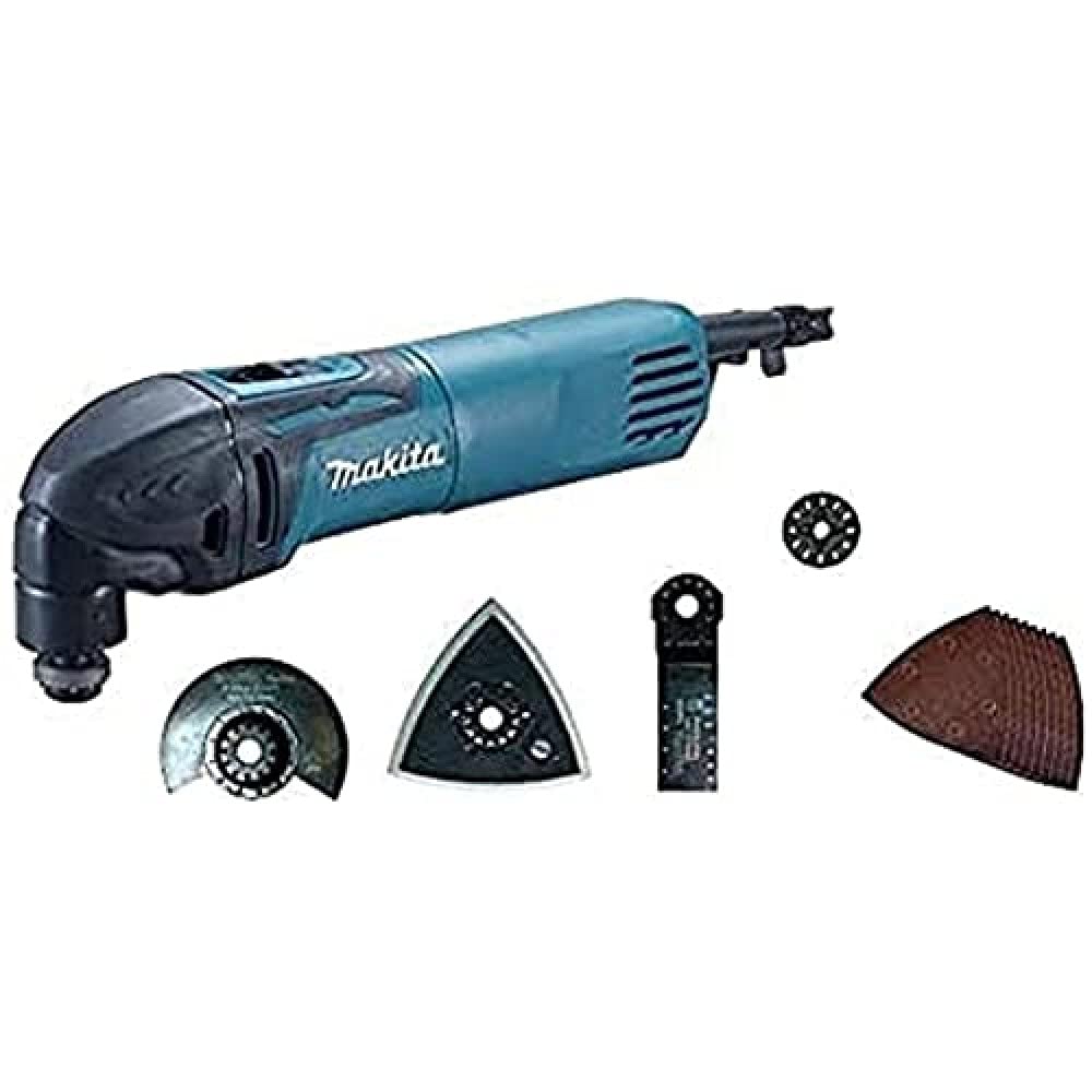 Makita TM3000CX6 - Cortador de lijadora multifunción, 320 W, ángulo 3,2 ° + accesorios