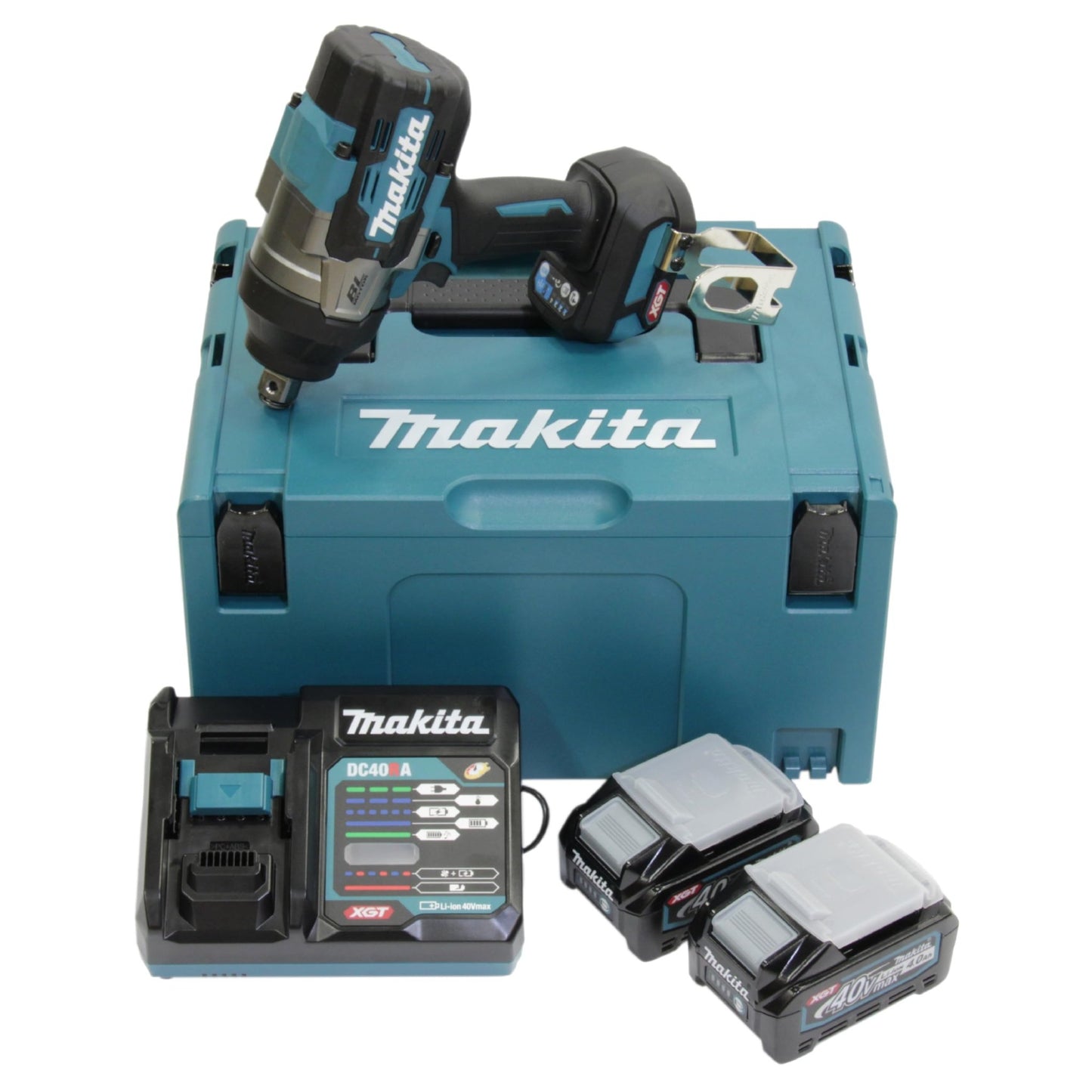 Makita TW001GM201 - Atornillador de impacto inalámbrico 40 V máx. 2 baterías x 4.0Ah 1630NM