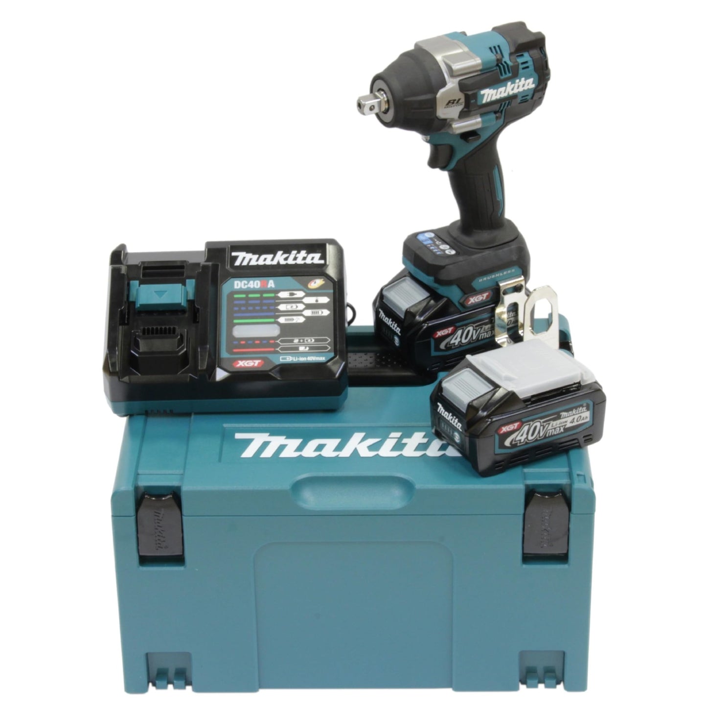 Makita TW008GM201 - Atornillador de impacto inalámbrico (40 V, máx. 4,0 Ah, 2 baterías y cargador)