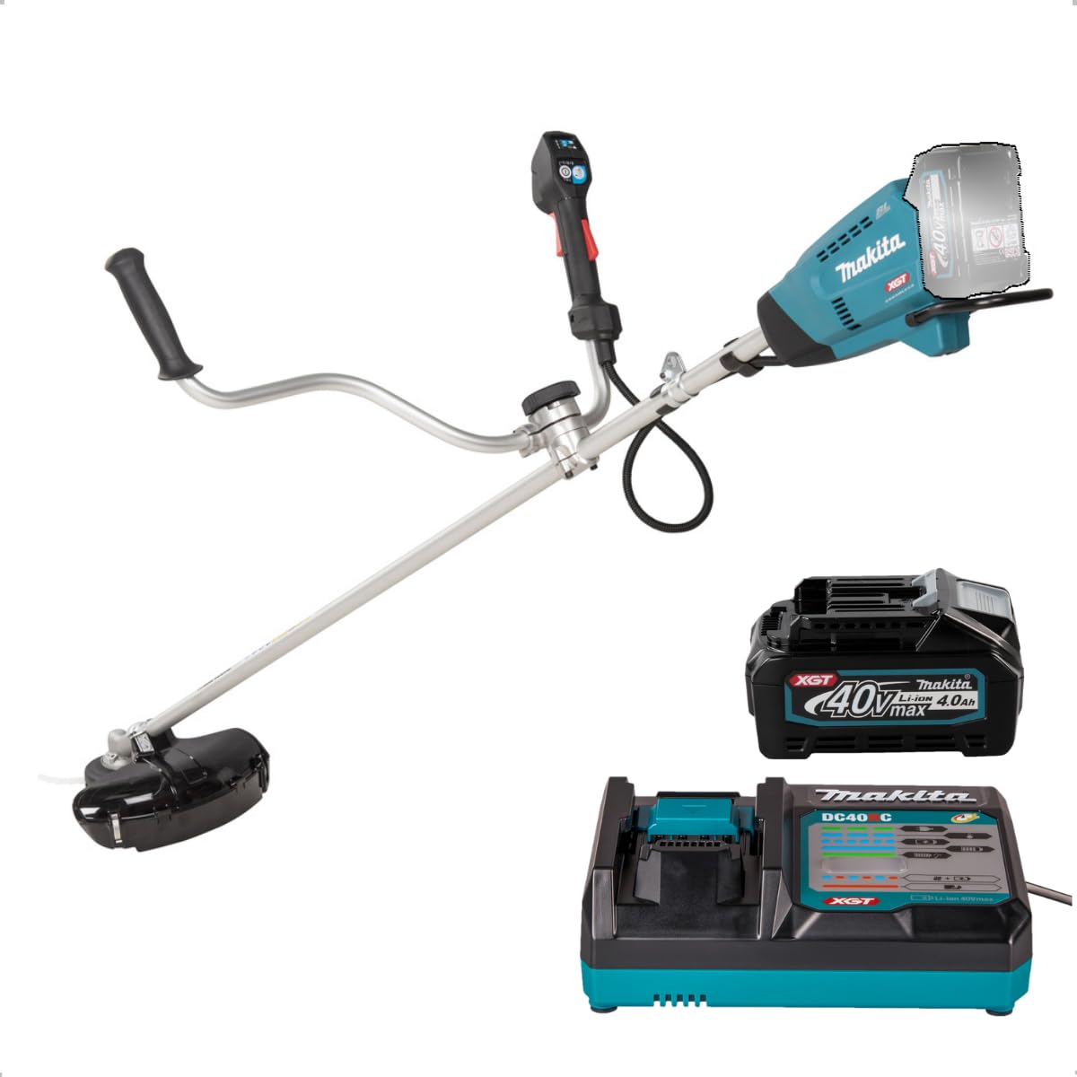 Makita UR016GM101 - UR016G 40v XGT - Cortador de cepillo inalámbrico sin escobillas de 330 mm, 1 x 4 Ah Li-ion