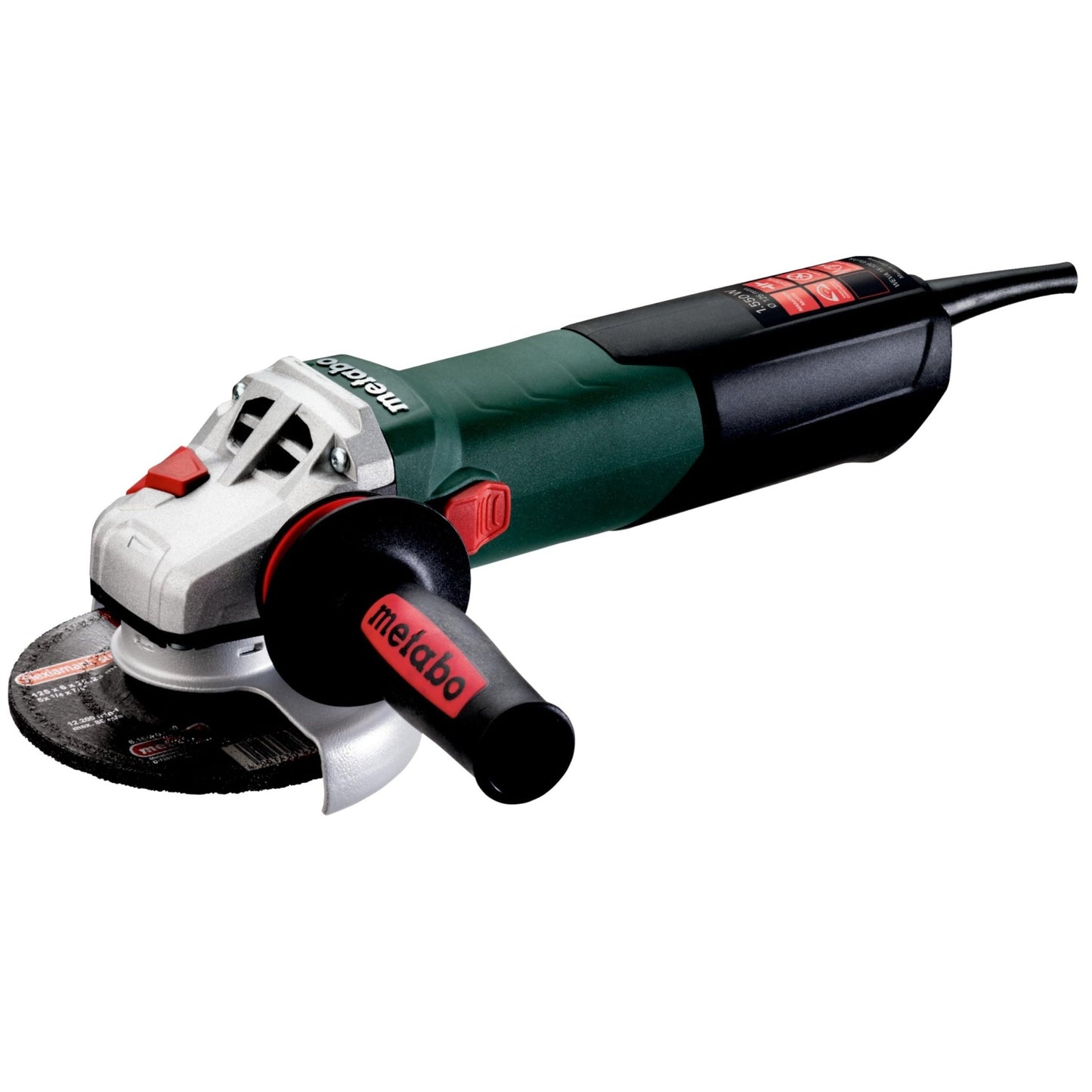 Metabo 600496000 - Amoladora angular WEVA 15-125 Quick 1500 W, 125 mm, velocidad regulable - Ferrotecnia