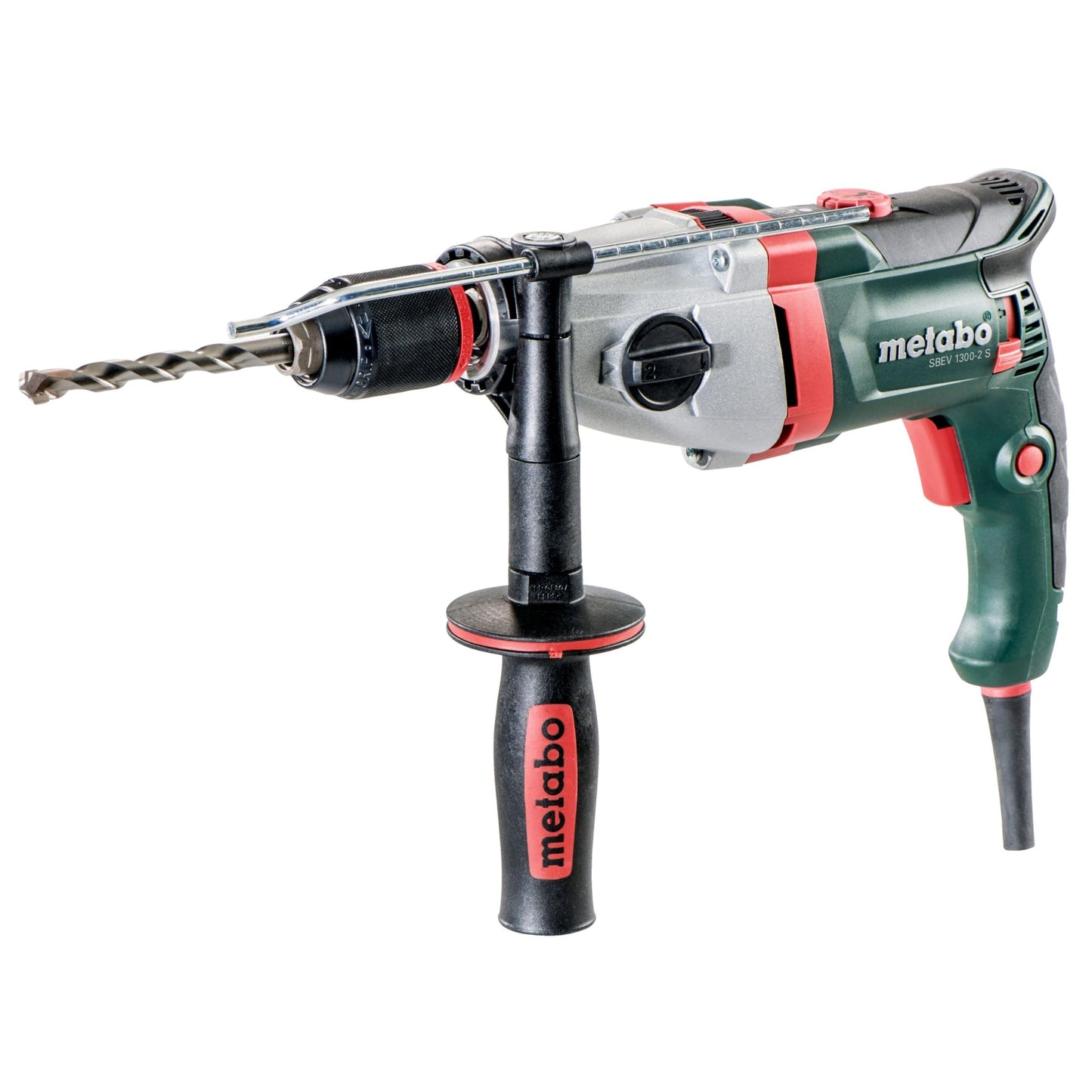 Metabo 600786500 - Taladro percutor SBEV 1300-2 S 1300 W, 2 velocidades, portabrocas rápido