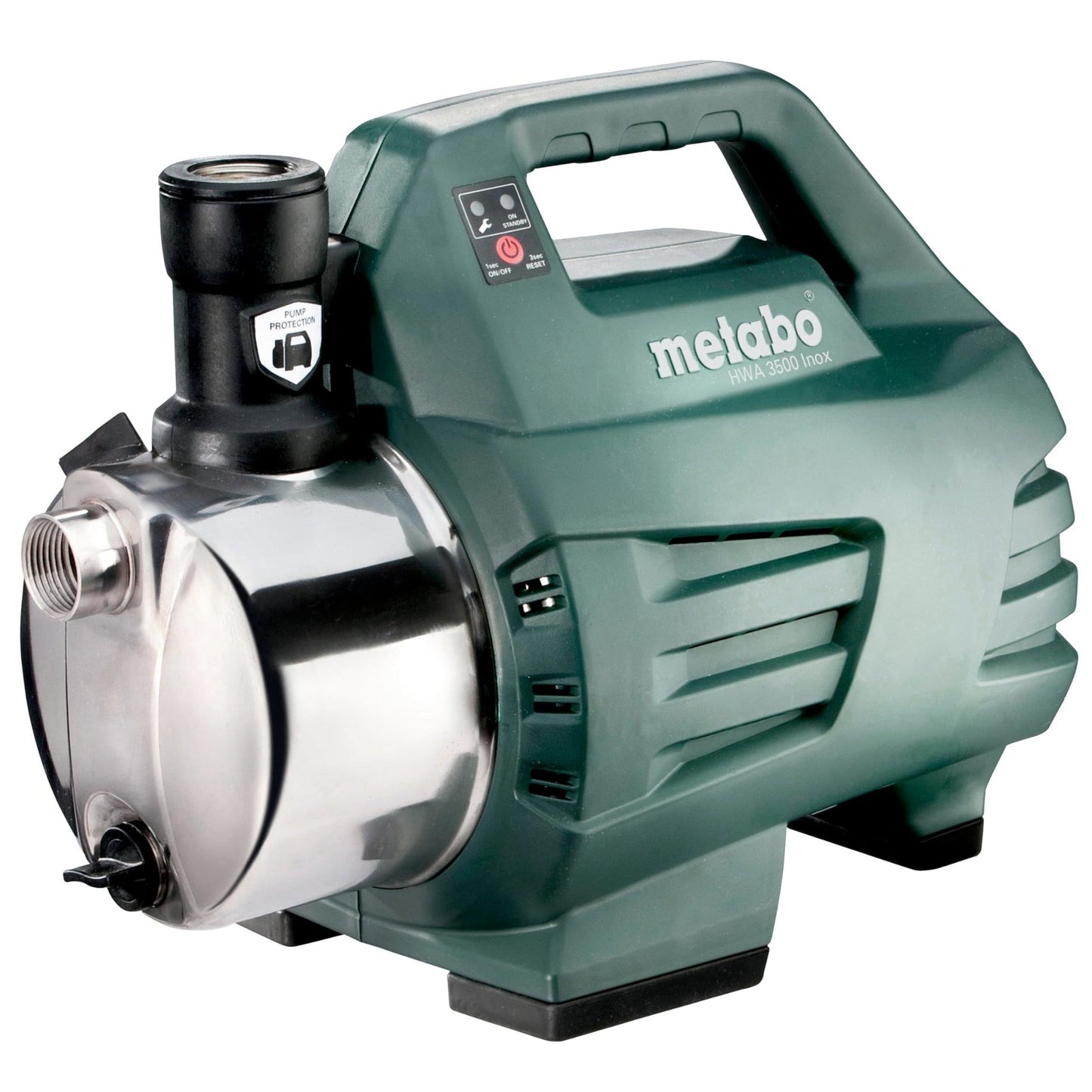 Metabo 600978000 - Bomba de jardín automática HWA 3500 Inox, 1100 W, 3500 l/h, 4,5 bar - Ferrotecnia