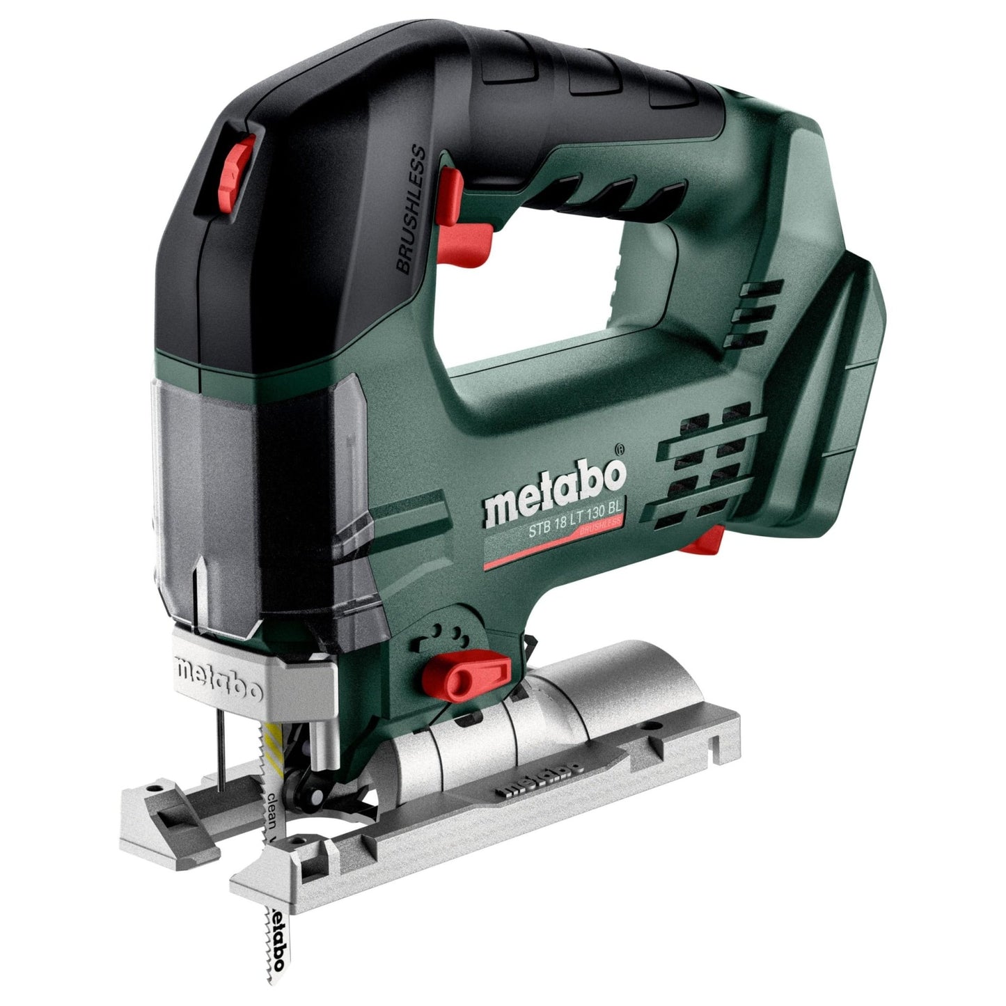 Metabo 601055850 - Sierra de calar de batería STB 18 LT 130 BL 18 V, sin batería ni cargador - Ferrotecnia