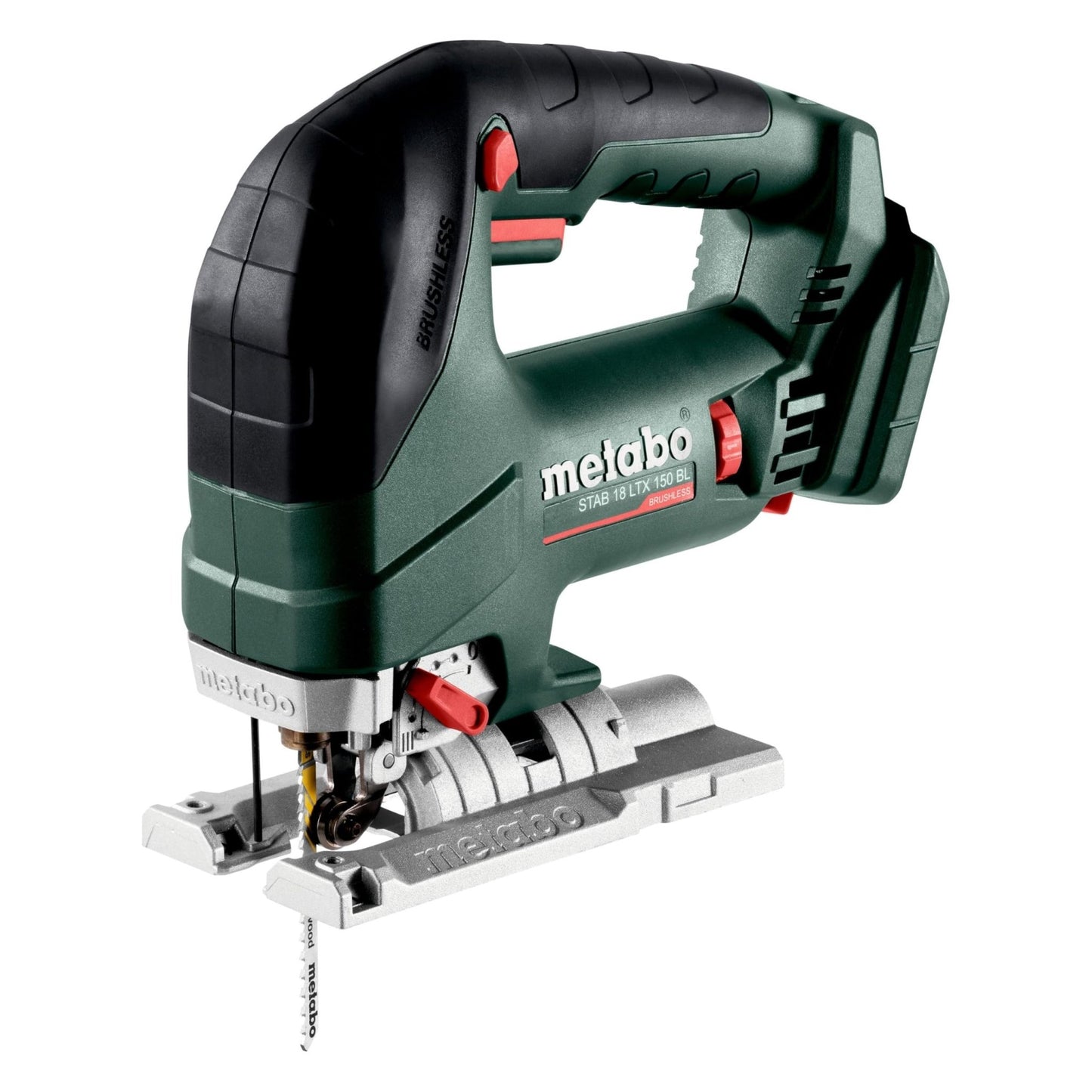 Metabo 601503850 - Sierra de calar de batería STAB 18 LTX 150 BL 18 V, sin batería ni cargador - Ferrotecnia