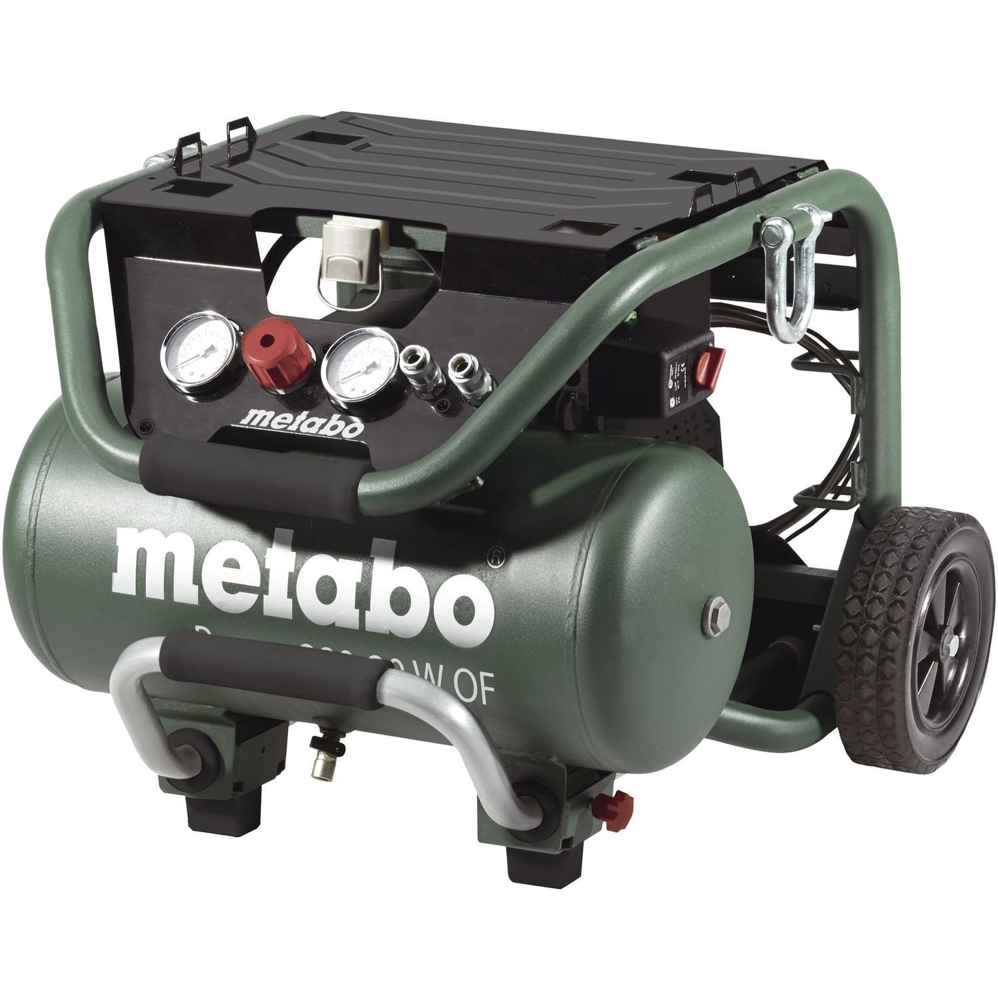Metabo 601545000 - Compresor de pistón sin aceite Power 280-20 W OF, calderín 20 l, 10 bar, 1,7 kW