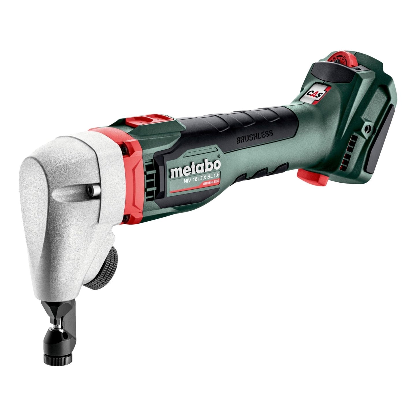 Metabo 601614850 - Roedora de chapa de batería NIV 18 LTX BL 1.6 18 V, sin batería ni cargador - Ferrotecnia