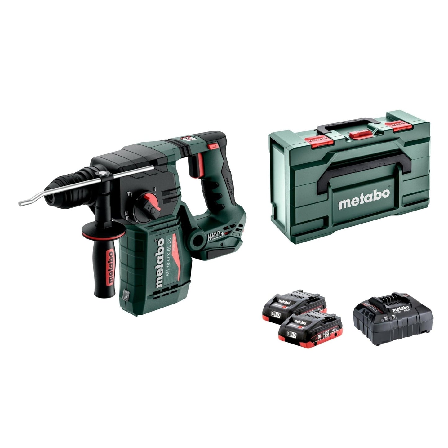 Metabo 601713800 - Martillo combinado de batería KH 18 LTX BL 24 18 V, 2x4,0 Ah LiHD, metaBOX - Ferrotecnia