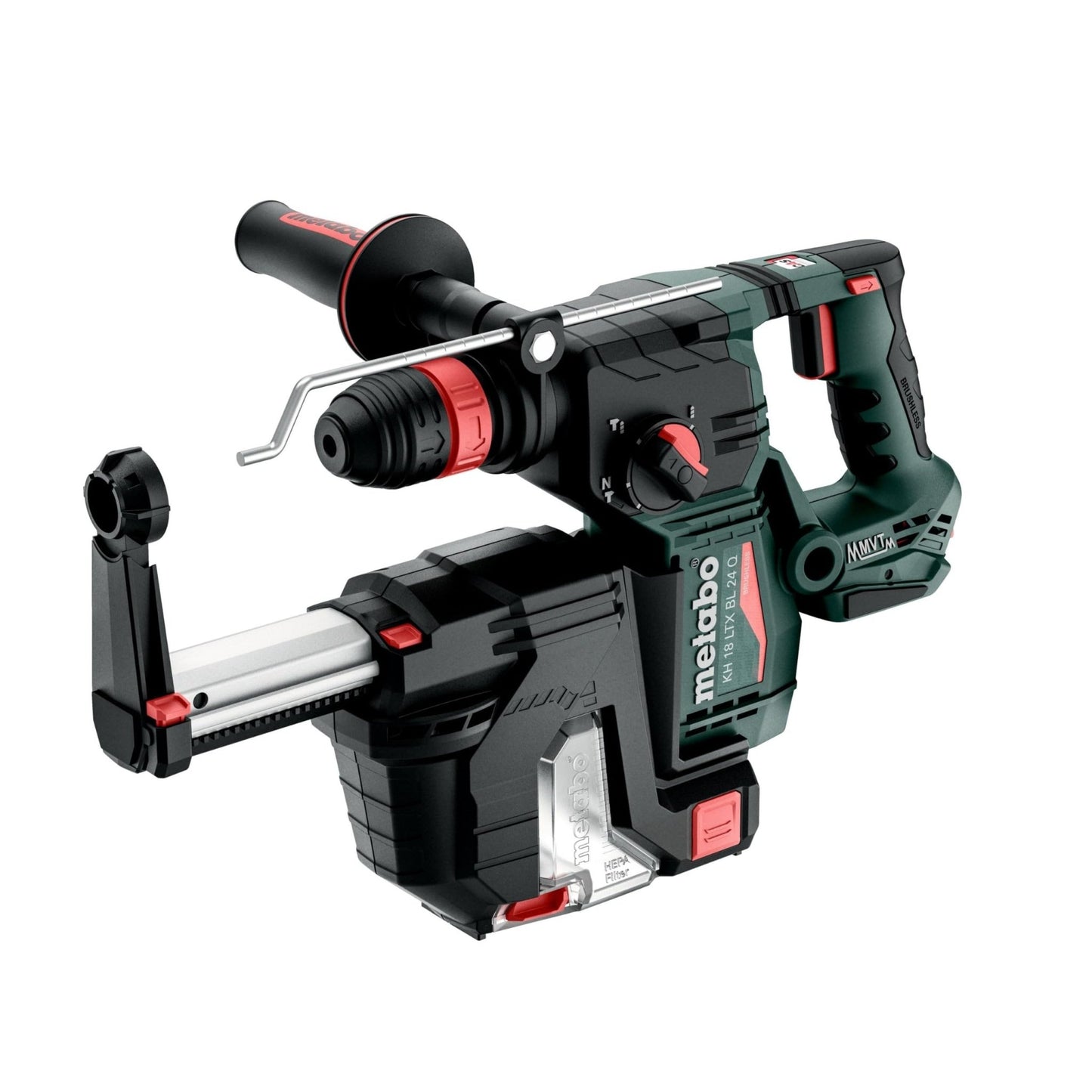 Metabo 601714900 - Martillo combinado de batería KH 18 LTX BL 24 Q Set ISA con aspiración, sin batería - Ferrotecnia