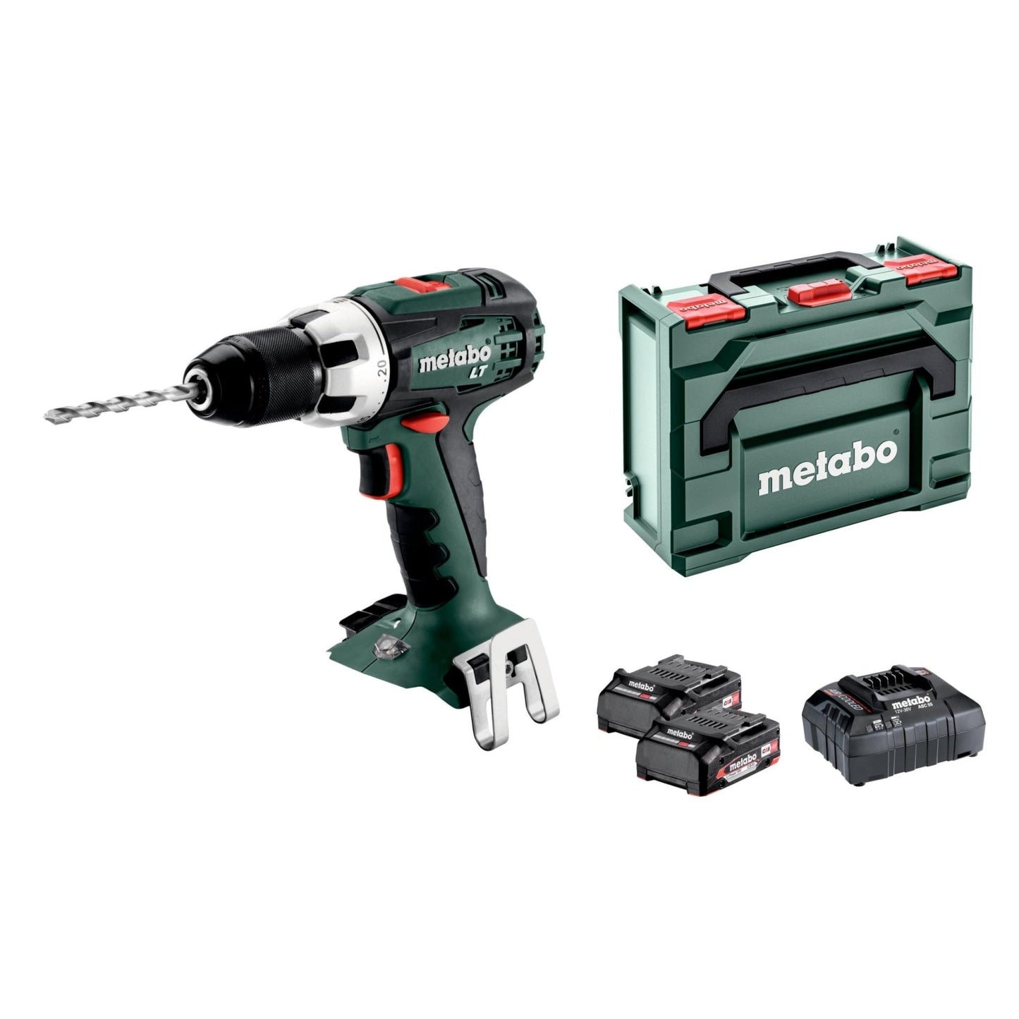 Metabo 602102530 - Taladro atornillador de batería BS 18 LT Compact 18 V, 2x2,0 Ah, 60/34 Nm - Ferrotecnia