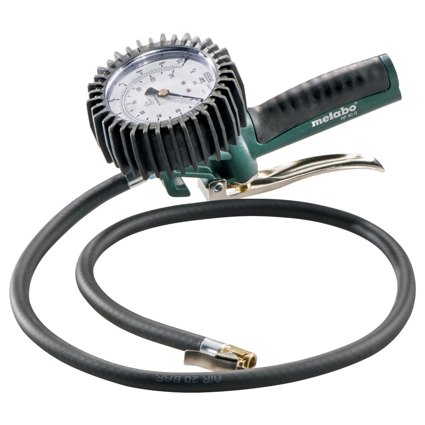 Metabo 602235000 - Pistola de inflado con manómetro RF 80 G 0,5-12 bar, manguera 100 cm - Ferrotecnia