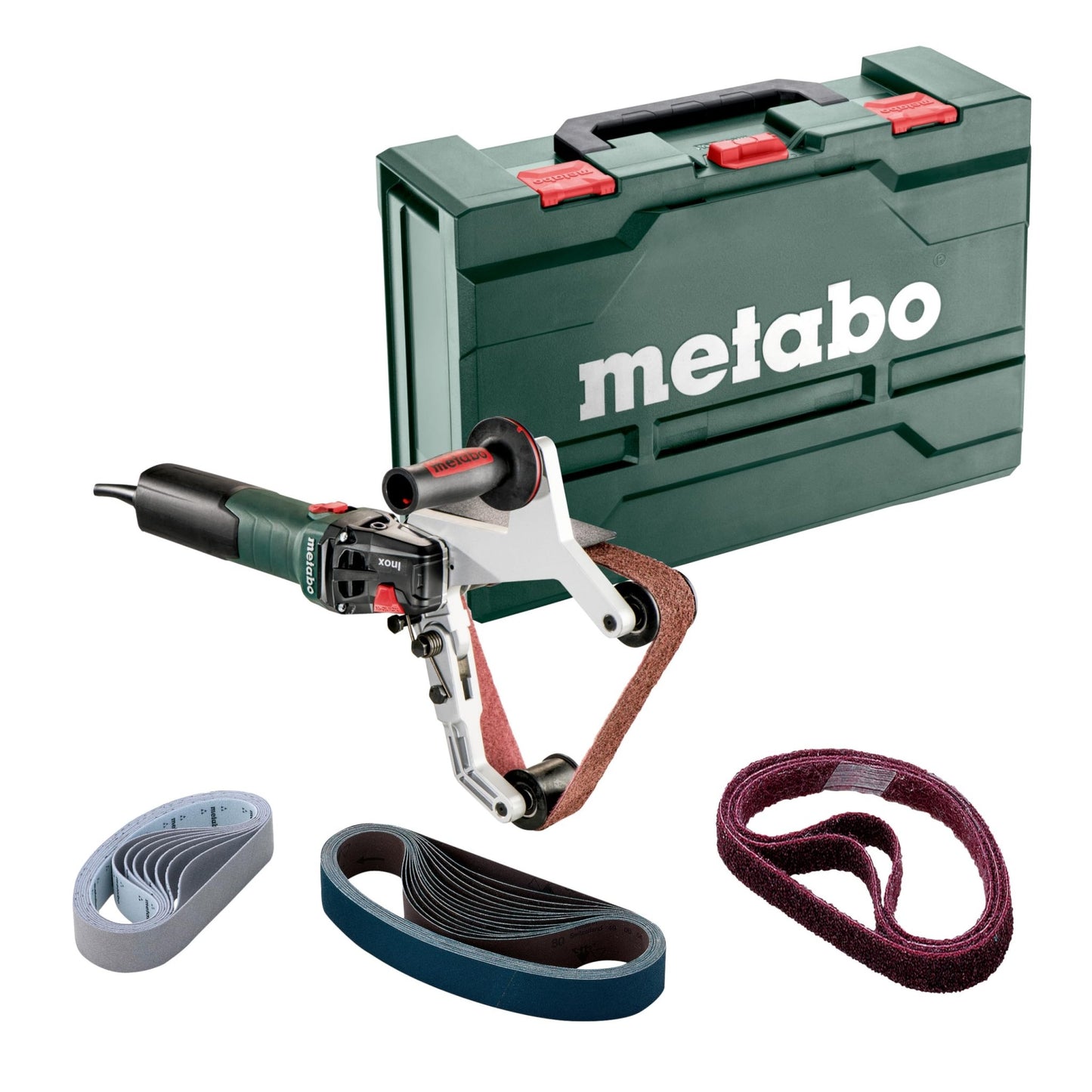Metabo 602243500 - Lijadora de cinta para tubos RBE 15-180 Set, especial inoxidable