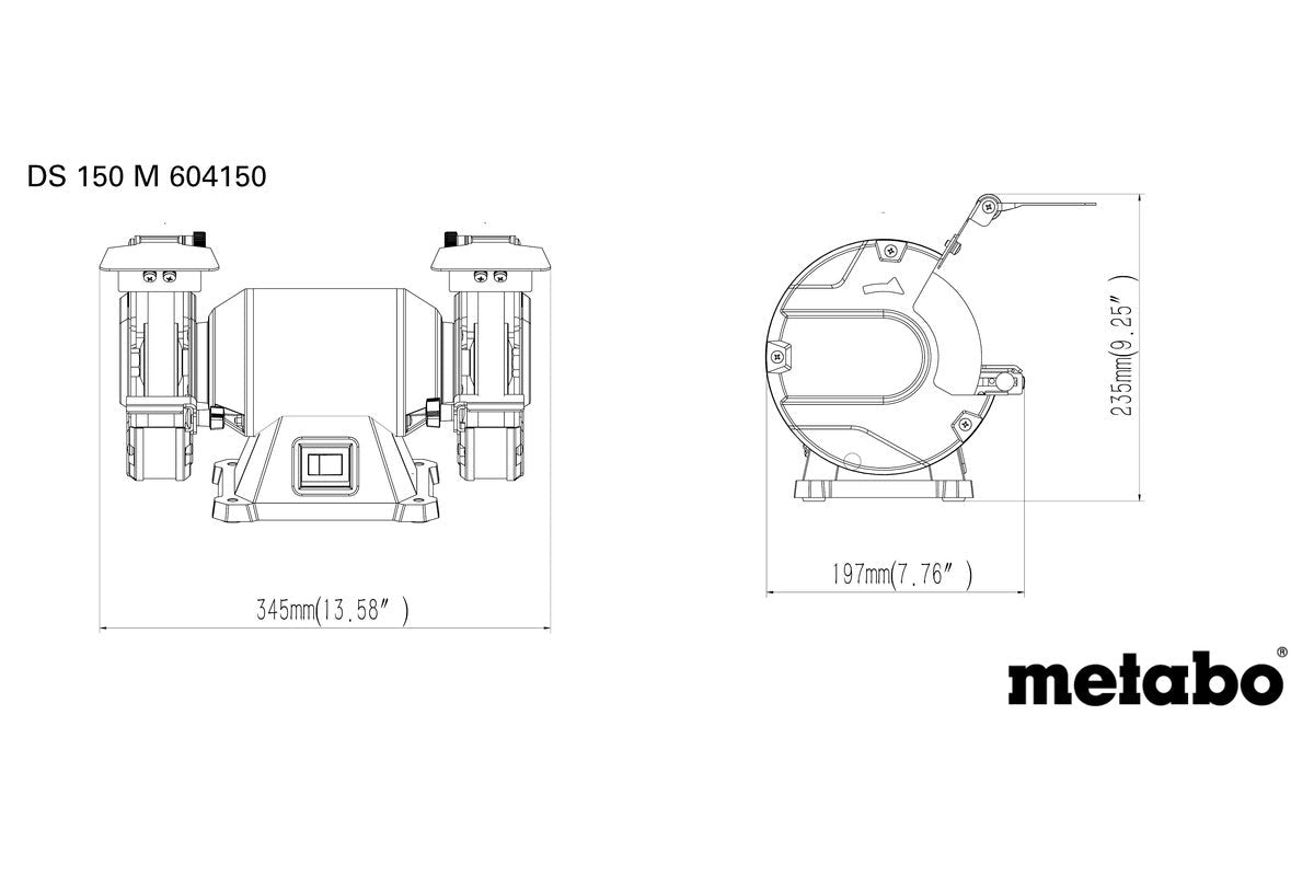 Metabo 604150000 - Esmeriladora doble DS 150 M