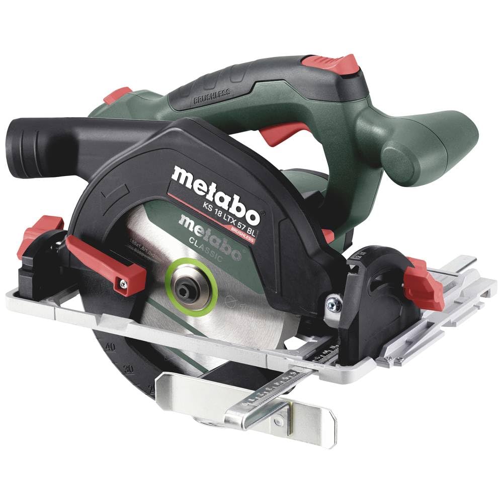 Metabo 611857850 - Sierra circular de batería 18V KS 18 LTX 57 BL, 165 mm, sin batería