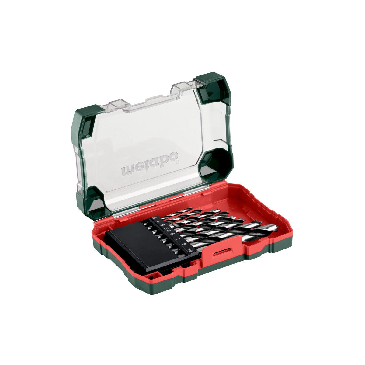 Metabo 626705000 - Estuche de brocas para madera inserción hexagonal SP 8 piezas