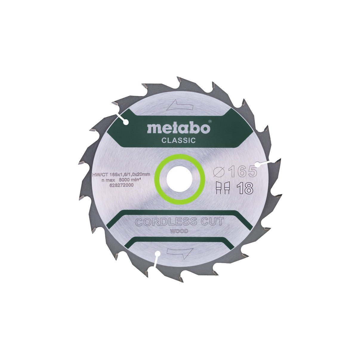 Metabo 628272000 - Hojas para sierras circulares "cordless cut wood", calidad classic, para sierras circulares manuales