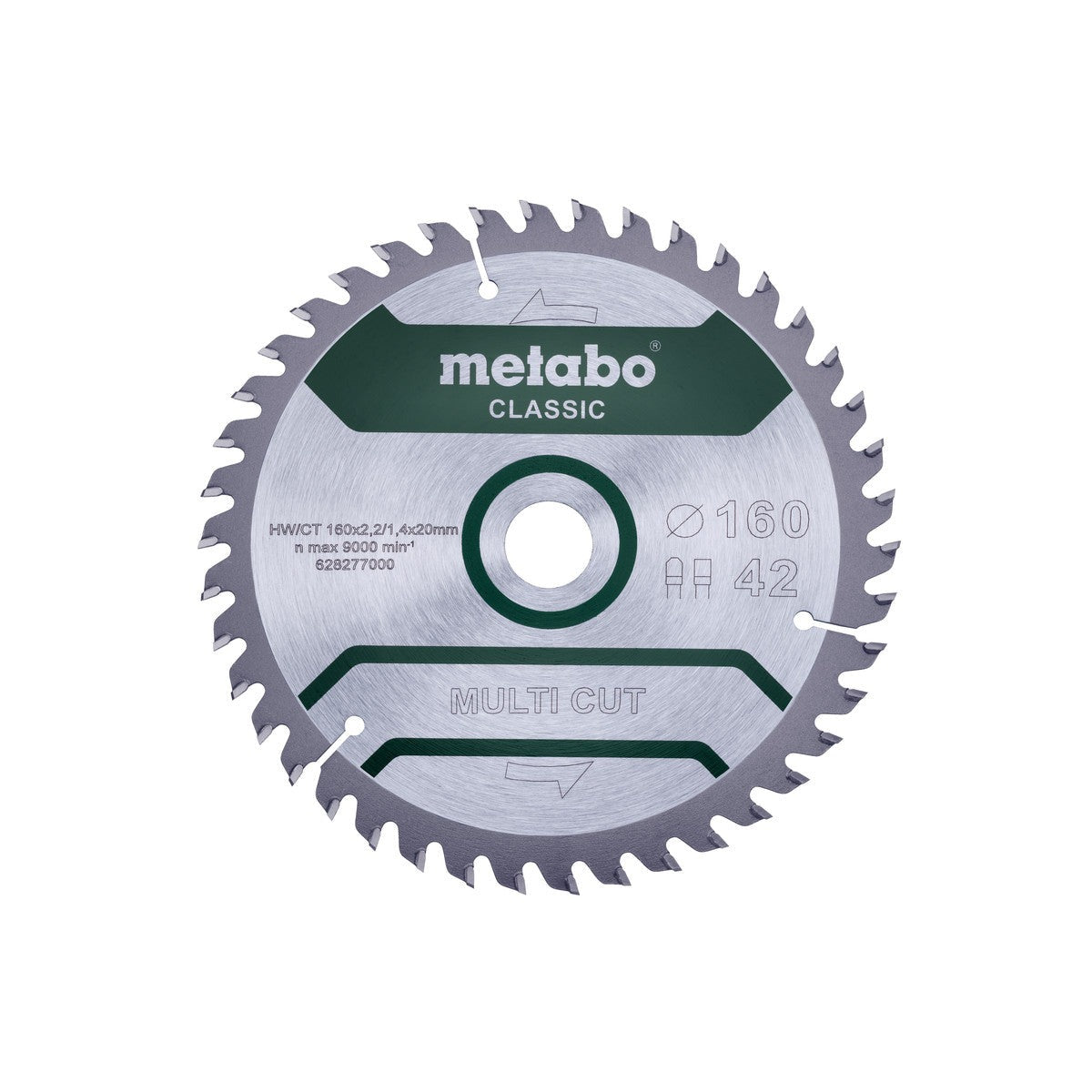 Metabo 628277000 - Hojas para sierras circulares "multi cut", calidad classic, para sierras circulares manuales