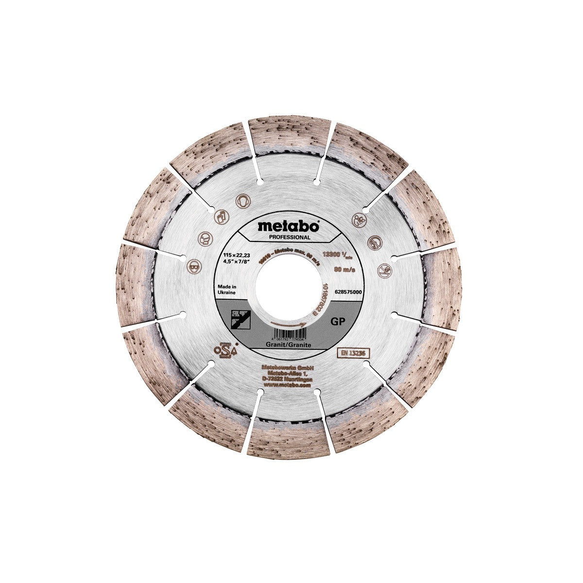 Metabo Discos de cortar de diamante "professional" / GP