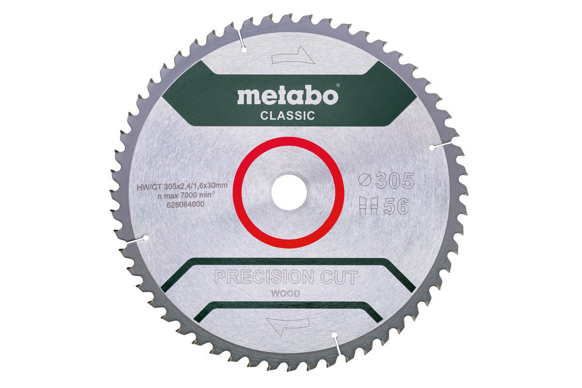 Metabo Hojas para sierras circulares "precision cut wood", calidad classic, para sierras circulares semiestacionarias — 628064000