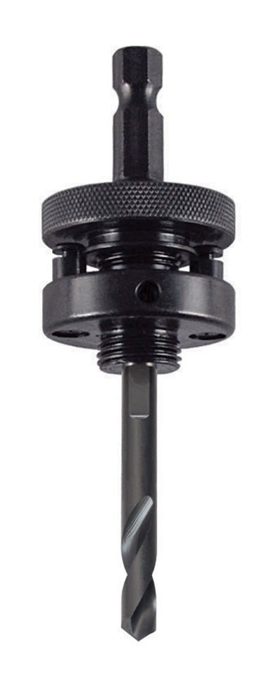 Morse MA45PSCT - Husillo con pilotos de arrastre Morse para coronas perforadoras MHSG de diámetro 32 a 210 mm. con anclaje 7/16" HEX - Ferrotecnia