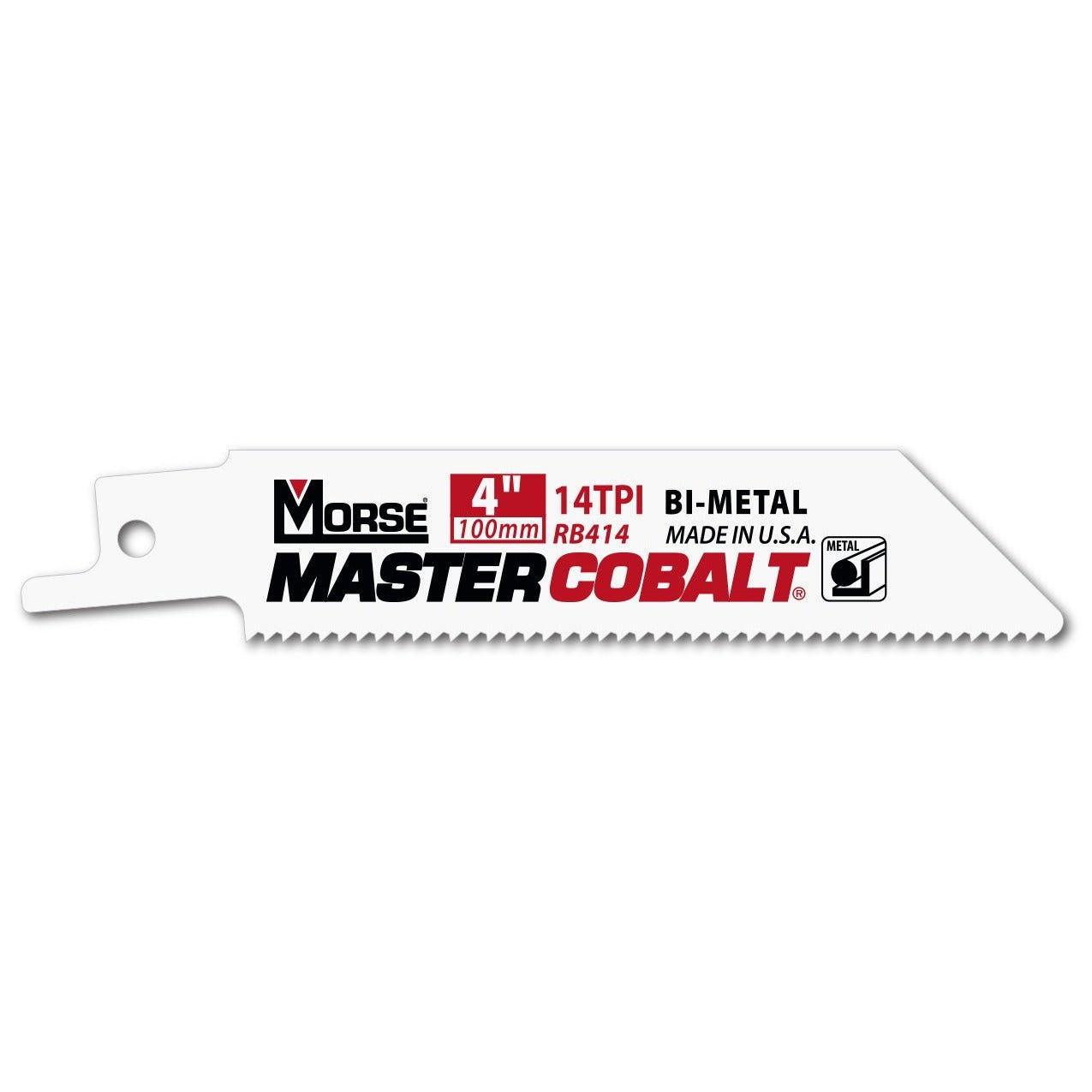 Morse RB1214T05 - Morse Master Cobalt metal saber saw 305x20x0.9 mm. with 14 DPP (package 5 units)