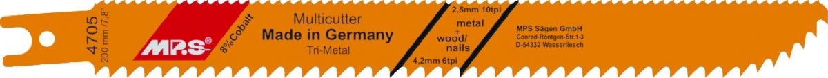 MPS - Hoja de sierra de sable Profi - Line 4705 - Ferrotecnia