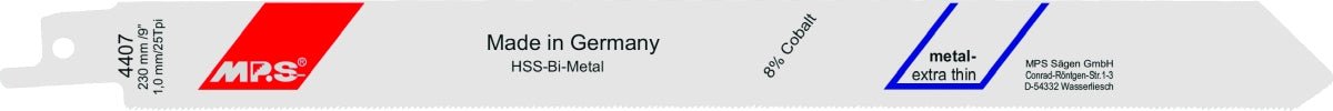 MPS - Hoja de sierra de sable Profi - Line - Metal 4407 - Ferrotecnia