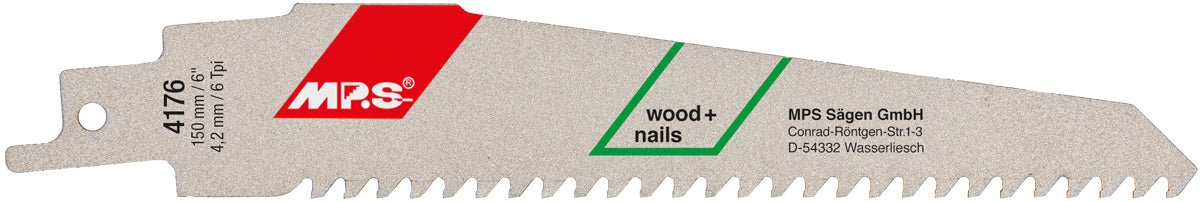 MPS - Hoja de sierra de sable Profi - Top - Carbide - Line 4176 - Ferrotecnia