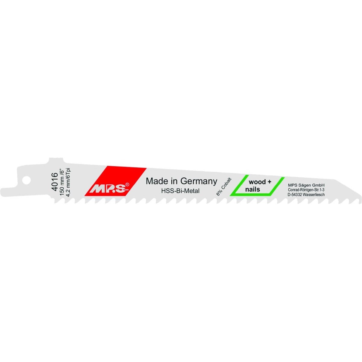 MPS - Classic-Line-Wood 4016 Reciprocating Saw Blade