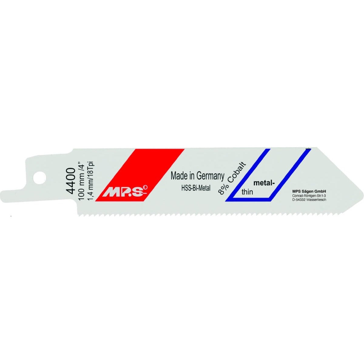 MPS - Profi-Line-Metal 4400 Reciprocating Saw Blade