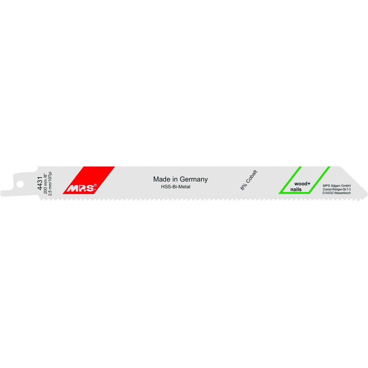 MPS - Hoja de sierra de sable Classic-Line-Wood 4431