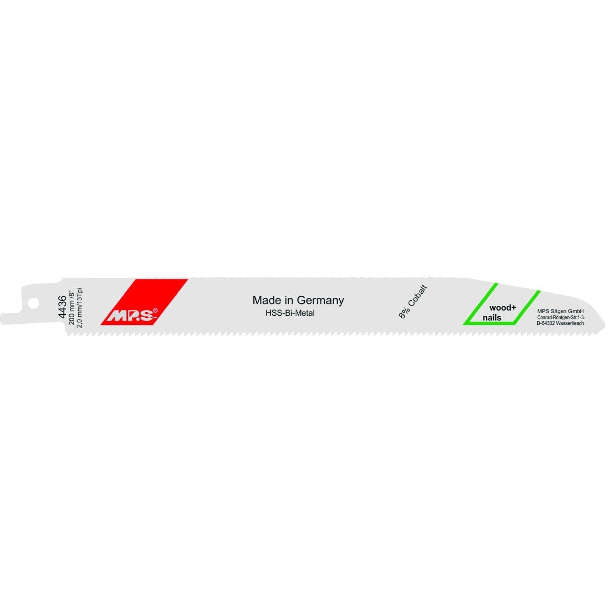 MPS - Lame de scie sabre de démolition Profi-Line 4436