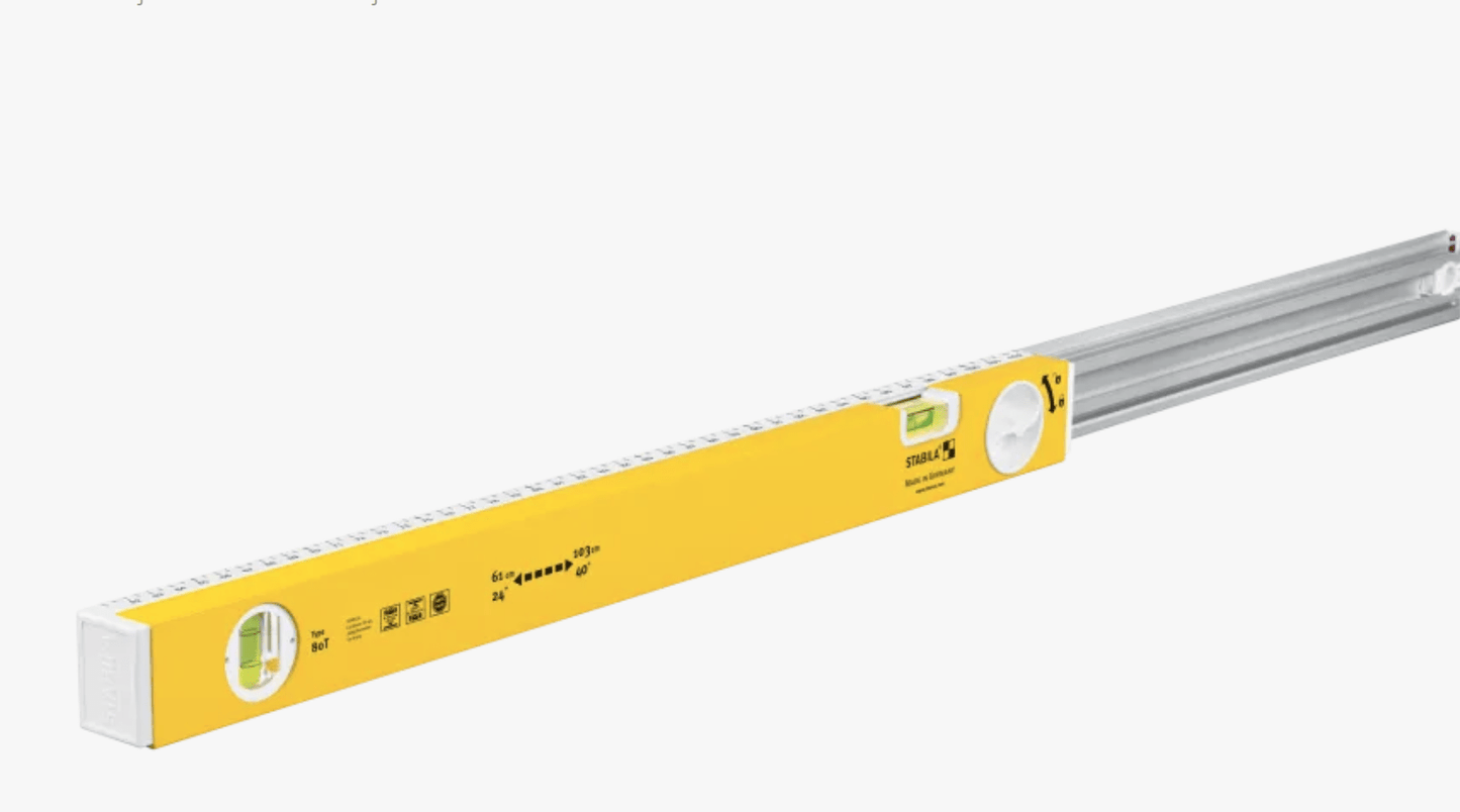 Nivel de burbuja telescópico Stabila Serie 80 T de 61 a 103 cm - Ferrotecnia